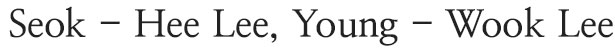 Seok-Hee Lee, young-Wook Lee